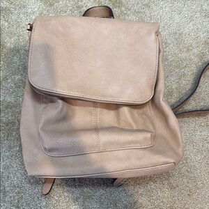 Market & Spruce Tan Leather Backpack for Everyday Use